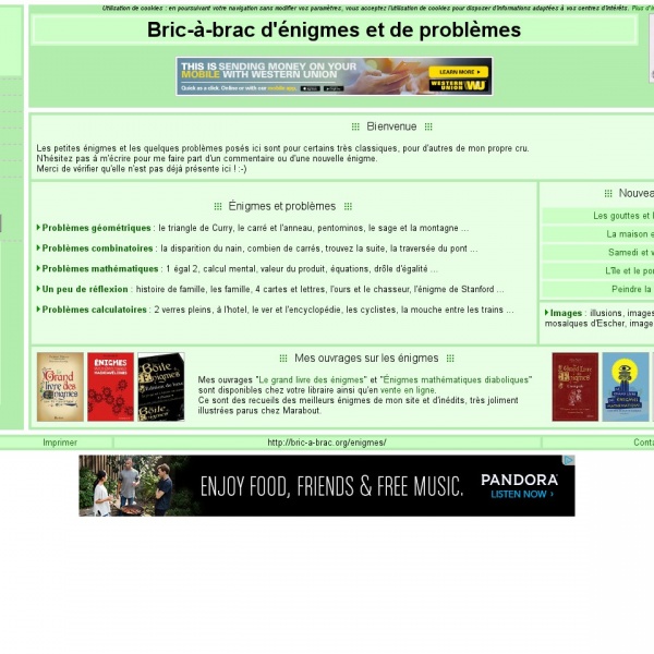 Logo Bric-à-brac d’énigmes et de problèmes