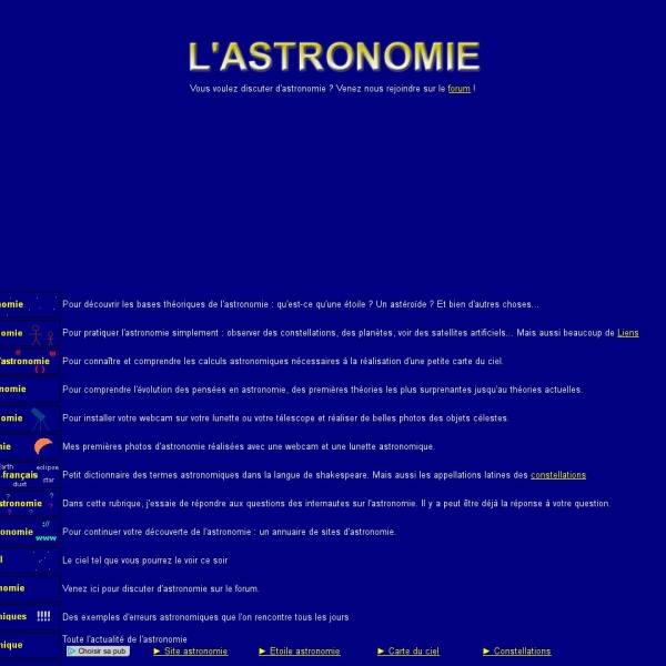 Logo L’astronomie