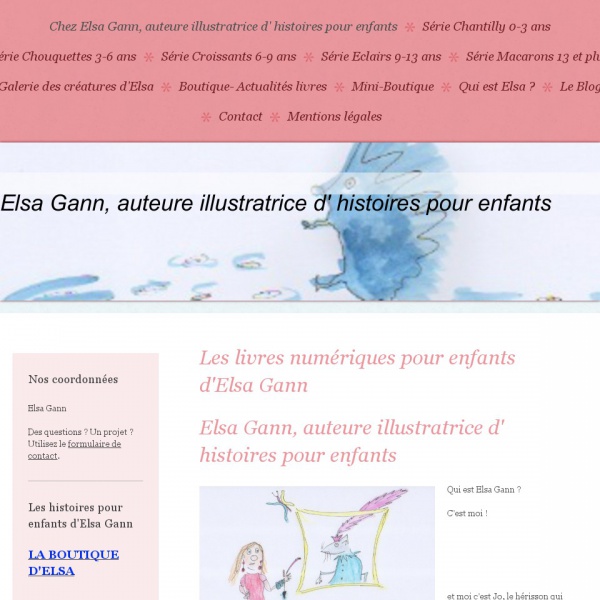 Logo Elsa Gann auteure illustratrice pour enfants