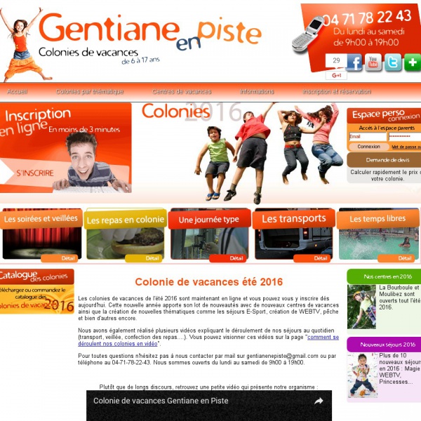 Logo Colonie de vacances Gentiane en Piste