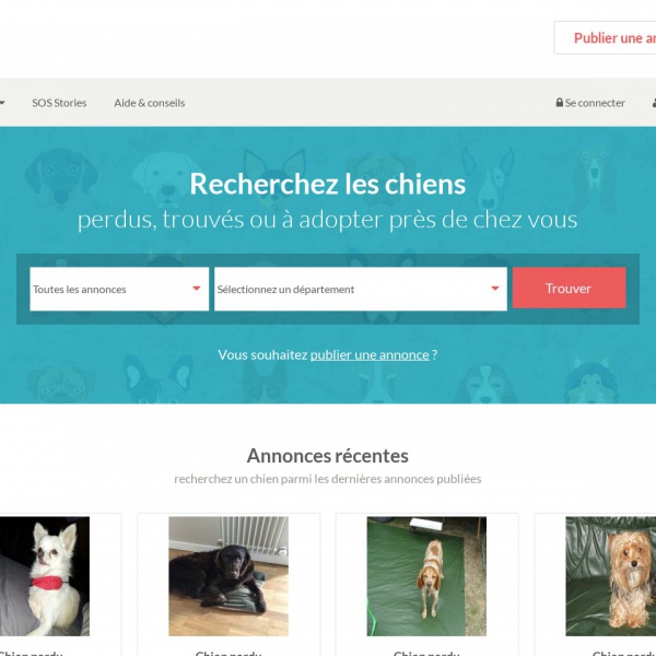 Logo SOS chien perdu