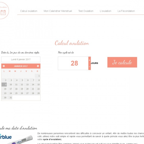 Logo Calcul d’Ovulation